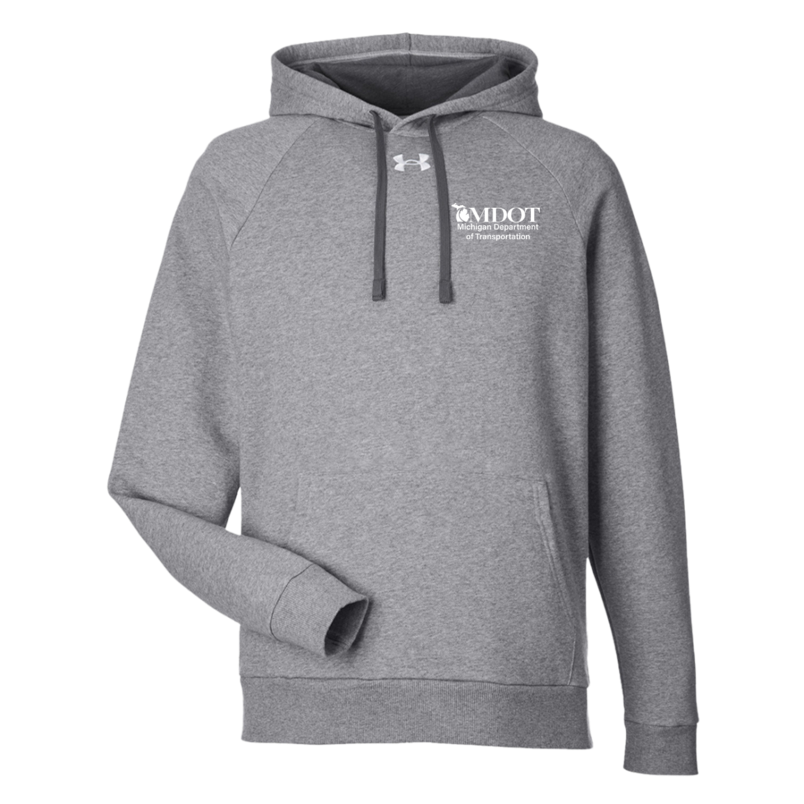 MDOT (White) Under Armour Mens Rival Fleece Hoodie