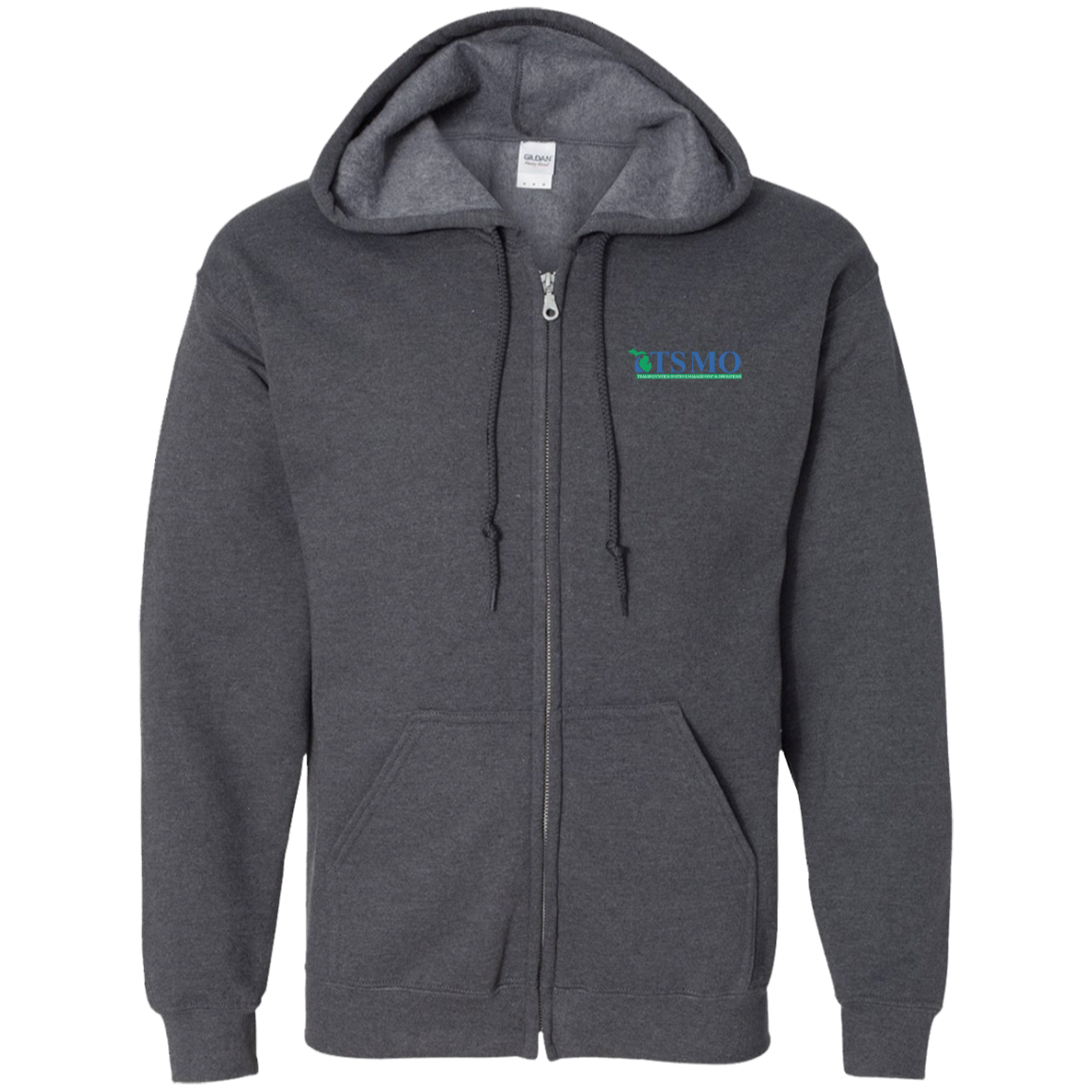 TSMO Zip Up Hooded Sweatshirt