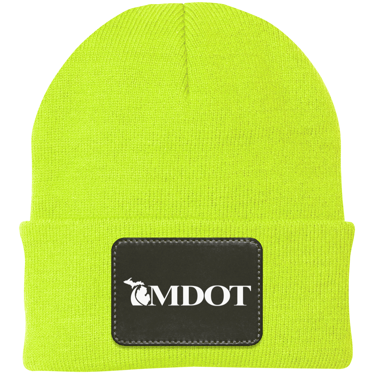 MDOT Knit Cap - Patch ( White Print)