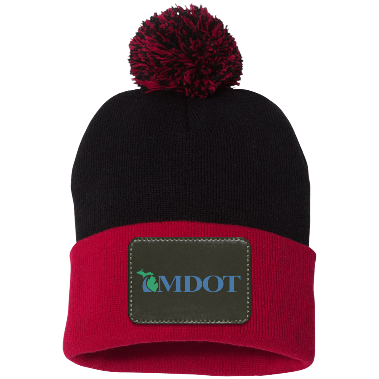 MDOT Pom Pom Knit Cap - Patch