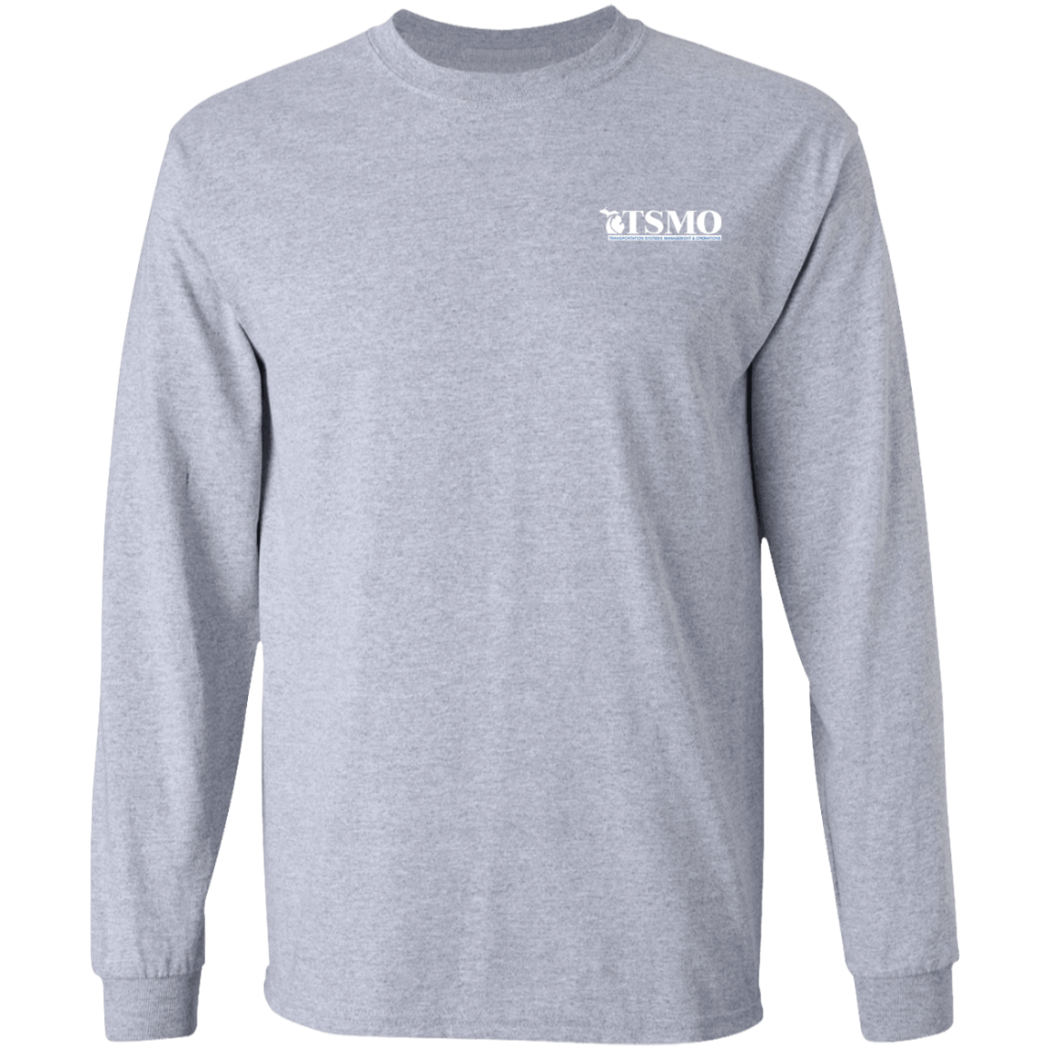 TSMO LS Ultra Cotton T-Shirt ( White Print)