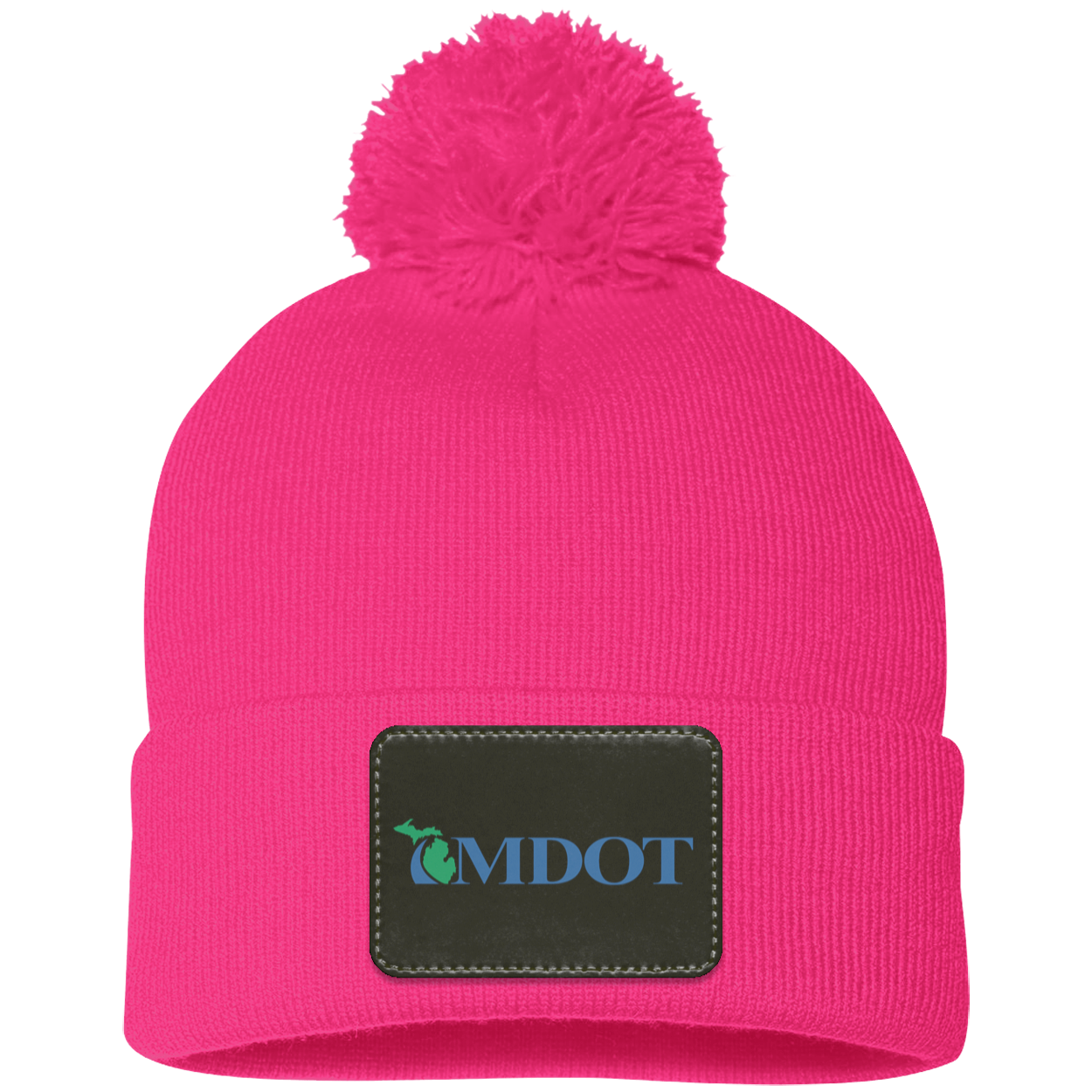 MDOT Pom Pom Knit Cap - Patch