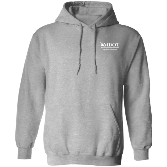 Pullover Hoodie White MDOT logo